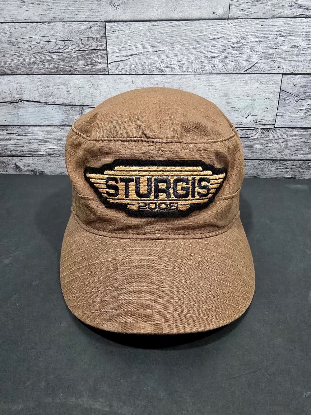 2008 Sturgis Black Hills Motorcycle Biker Rally Military-Style Cap EUC